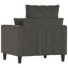 vidaXL Sessel Dunkelgrau 60 cm Samt