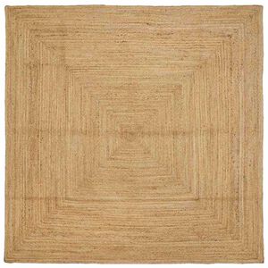vidaXL Bereichsteppich Beige 240 x 240 cm Jute