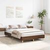 vidaXL Bettgestell ohne Matratze Braun Eichen-Optik 135x190 cm