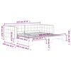 vidaXL Tagesbett Ausziehbar Gelb 100x200 cm Samt