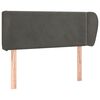 vidaXL Kopfteil mit Ohren Dunkelgrau 83x23x78/88 cm Samt