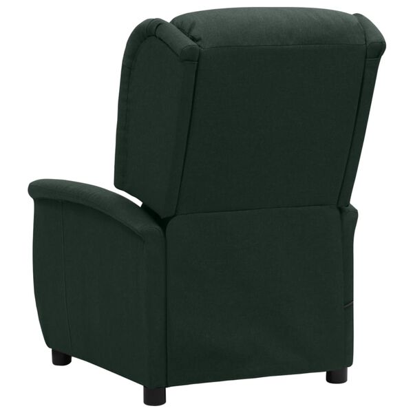 vidaXL Massagesessel Dunkelgr&uuml;n Stoff