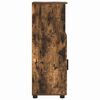 vidaXL Badezimmerschrank mit T&uuml;r Ger&auml;ucherte Eiche 30 x 35 x 95 cm