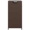 vidaXL M&uuml;llbeh&auml;lter Braun 40x40x80 cm Poly Rattan