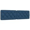 vidaXL Bettgestell mit LED ohne Matratze Blau 180x200 cm Stoff