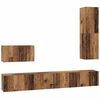 vidaXL Wand-TV-Schrank 4 Stk. Altholz Holzwerkstoff