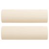 vidaXL 3-Sitzer-Sofa mit Kissen Creme 210 cm Samt