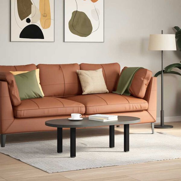 vidaXL Couchtischbeine 4 Stk. Schwarz 30-32 cm Stahl