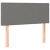 vidaXL LED Kopfteil Dunkelgrau 90x5x78/88 cm Stoff
