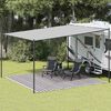 vidaXL Zeltteppich Anthrazit und Wei&szlig; 400x400 cm HDPE