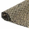 vidaXL Chindi-Teppich Handgewebt Leder Baumwolle 120x170 cm Schwarz