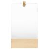 vidaXL Wandspiegel Kiefer Massivholz 23x39,5 cm