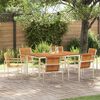 vidaXL Garten-Ess-Set 7 pcs Massives Akazienholz