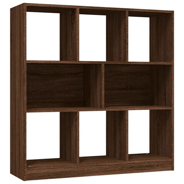 vidaXL B&uuml;cherregal Braun Eichen-Optik 97,5x29,5x100 cm Holzwerkstoff