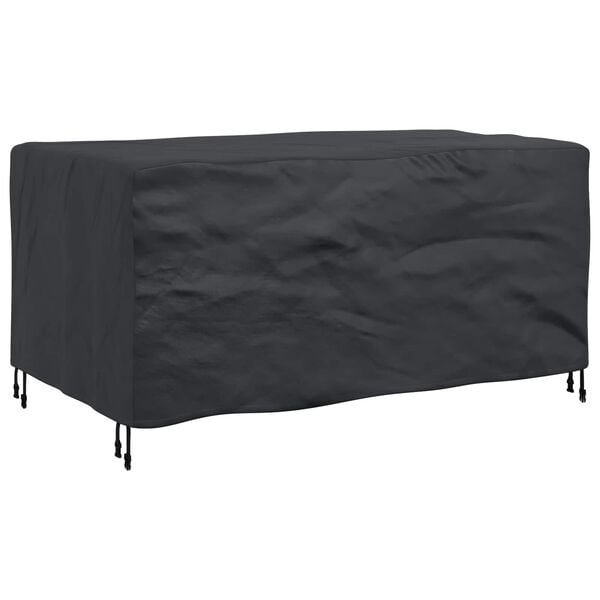 vidaXL Möbelbezug Uni Schwarz 160 x 100 x 70 cm 600D