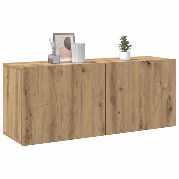 vidaXL TV-Wandschrank Artisan-Eiche 100x30x41 cm