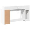 vidaXL LED-Schreibtisch Wei&szlig; 160x55x91 cm Holzwerkstoff