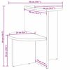 vidaXL Couchtisch Natur 50 x 40 x 50 cm Massivholz Kiefer