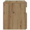 vidaXL Nachttisch mit LED-Leuchten Artisan-Eiche 60x35x40 cm