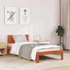 vidaXL Bettrahmen Wachsbraun 90 x 200 cm Massives Kiefernholz