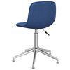 vidaXL Esszimmerst&uuml;hle 4 Stk. Drehbar Blau Stoff