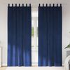 vidaXL Verdunkelungsvorh&auml;nge 2 pcs Dunkelblau 140 x 245 cm Samt