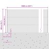vidaXL Zaun mit Pfosten Grau 1,5 x 100 m Stahl und PVC
