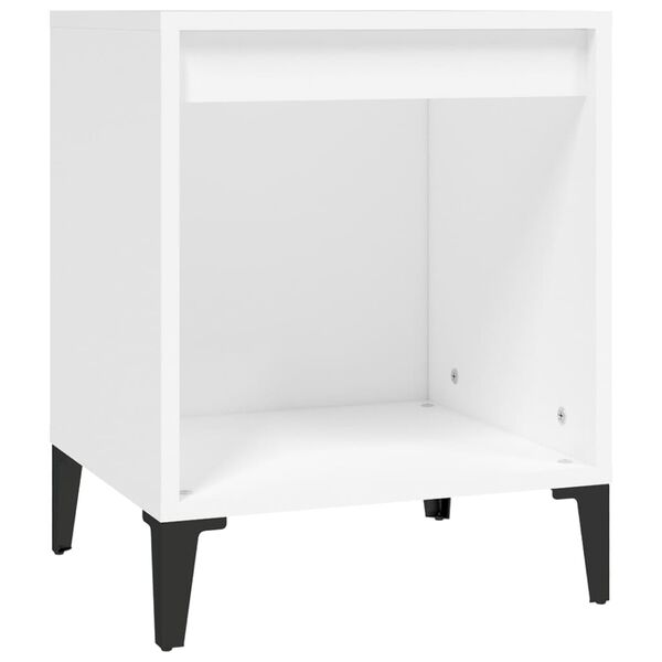 vidaXL Nachttisch Wei&szlig; 40x35x50 cm