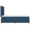vidaXL LED Boxspringbett mit Matratze Blau 140 x 190 cm Stoff