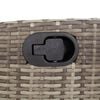 vidaXL 5-tlg. Garten-Essgruppe mit Kissen Grau Poly Rattan