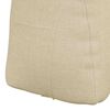 vidaXL R&uuml;cken Kissen Creme 80 x 24 x 50 cm Stoff