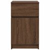 vidaXL Nachttische 2 Stk. Braun Eichen-Optik 39x35x65 cm Holzwerkstoff
