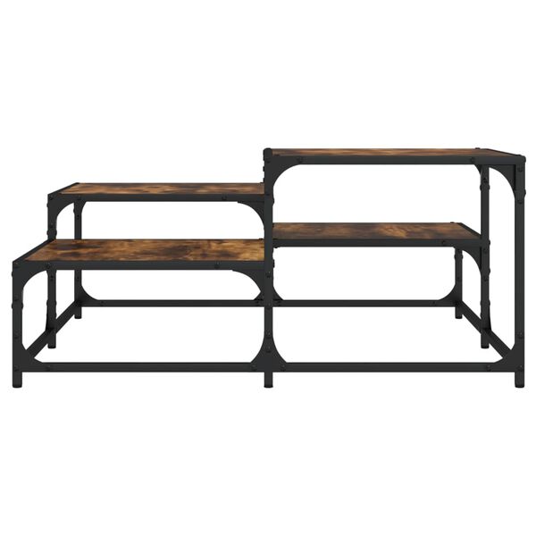 vidaXL Couchtisch R&auml;uchereiche 87,5x87,5x40 cm Holzwerkstoff