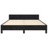 vidaXL Bettgestell ohne Matratze Schwarz 140x200 cm Samt
