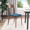 vidaXL Sitzkissen 4 pcs Blau 40 x 40 x 3 cm Samt