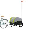 vidaXL Fahrradanh&auml;nger Schwarz und Gr&uuml;n 45 kg Eisen