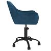 vidaXL Esszimmerst&uuml;hle 4 Stk. Drehbar Blau Samt