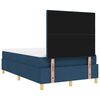 vidaXL Boxspringbett mit Matratze mit Kopfteil Blau 120 x 200 cm Stoff