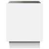 vidaXL Couchtisch mit Infinity-LED Wei&szlig; 40x40x50 cm