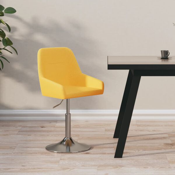 vidaXL Barhocker Senfgelb Stoff