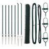 vidaXL Sechseckzaun mit Pfosten 10 x 1,4 m PVC-beschichteter Stahl