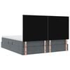 vidaXL Bett mit Stauraum und LED mit LED Dunkelgrau 180 x 200 cm Samt