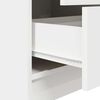 vidaXL Schreibtisch mit Schubladen 2 pcs Wei&szlig;