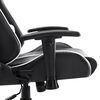 vidaXL Gaming-Stuhl Schwarz und Wei&szlig; Kunstleder