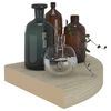 vidaXL Eck-Schweberegale 4 Stk. Eichen-Optik 25x25x3,8 cm MDF