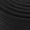 vidaXL Bootsseil Schwarz 12 mm 25 m Polypropylen
