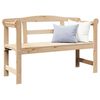 vidaXL Bank Outdoor Natur 119 x 44 x 76 cm Massives Kiefernholz