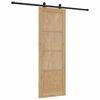 vidaXL Schiebet&uuml;r ORKDAL Braun 73,5 x 211 cm Massives Kiefernholz