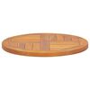 vidaXL Tischplatte Massivholz Teak Rund 2,5 cm 50 cm