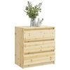 vidaXL Nachttisch 60x36x64 cm Massivholz Tanne